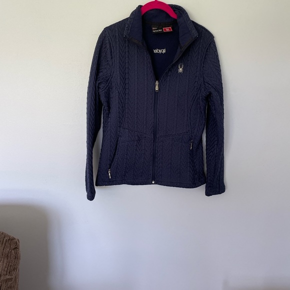 Spyder Navy Blue Spyder Ski Jacket - Picture 1 of 6